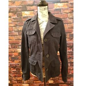 Old Navy Distressed Black Jacket